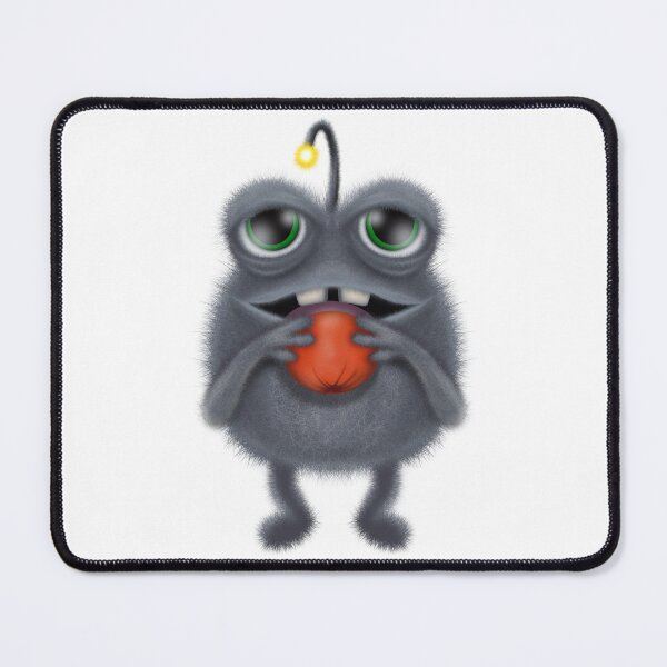 Item preview, Fluffy Alien with Glowing Antenna – Cute Monster designed and sold by Elizarfa.