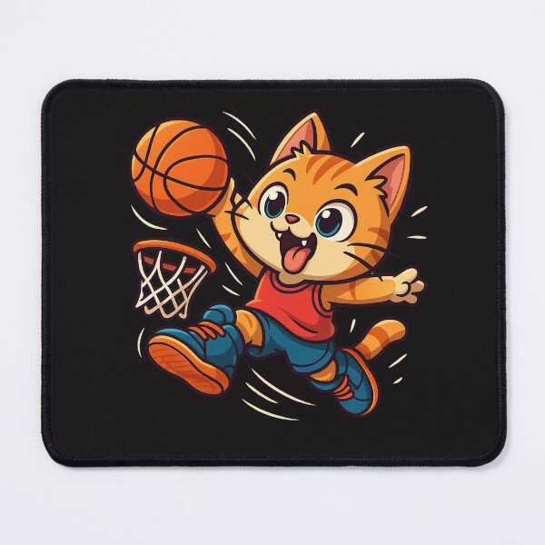 Item preview, Bouncy Dunker Cat – Chibi Slam Dunk Hero designed and sold by ColorSplash123.