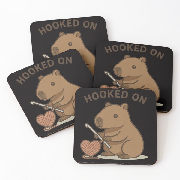 Item preview, Hooked on Capybaras designed and sold by FrameFlow.