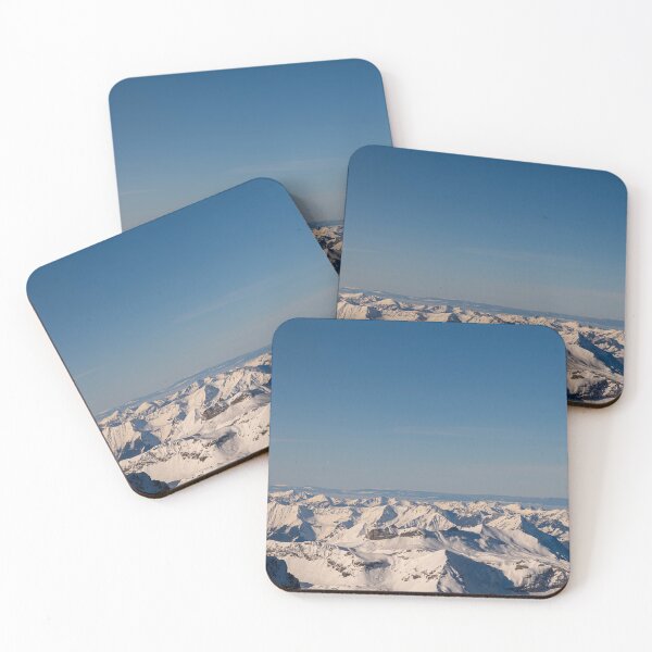 Item preview, Aerial View over the Snowcapped Mountain Peak in the Swiss Alps in a Sunny Winter Day designed and sold by Mats Silvan.