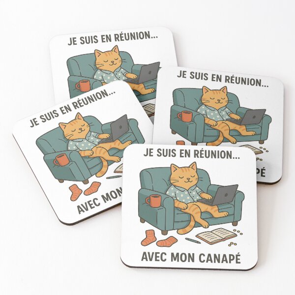 Item preview, Chat Telework Humor – “I’m in a meeting… with my couch” designed and sold by Youthinkai.