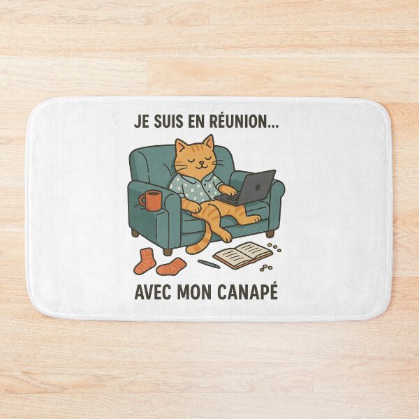 Item preview, Chat Telework Humor – “I’m in a meeting… with my couch” designed and sold by Youthinkai.