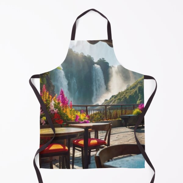 Item preview, Terrace Café Dreams in the Valley of Waterfalls designed and sold by BlareBlare.