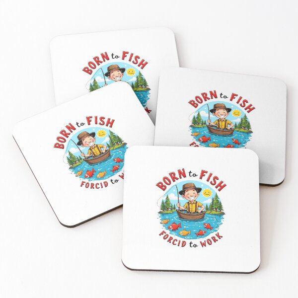 Item preview, Born to Fish Forced to Work designed and sold by MJO80.