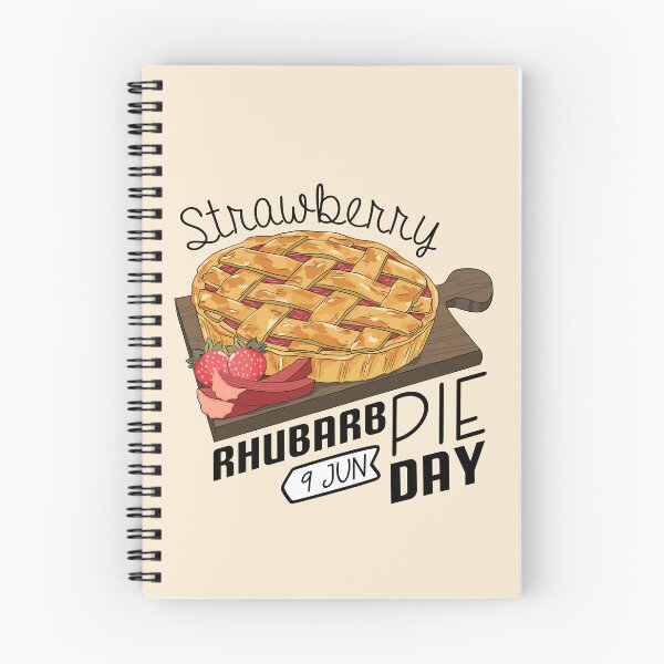 Item preview, 9 June Strawberry Rhubarb Pie Day - Wacky Holidays designed and sold by ChemicalXShop.
