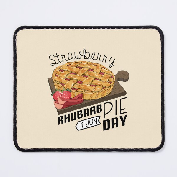 Item preview, 9 June Strawberry Rhubarb Pie Day - Wacky Holidays designed and sold by ChemicalXShop.