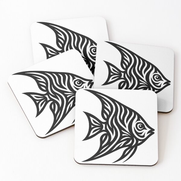 Item preview, Tribal angelfish designed and sold by SpectrumShine.