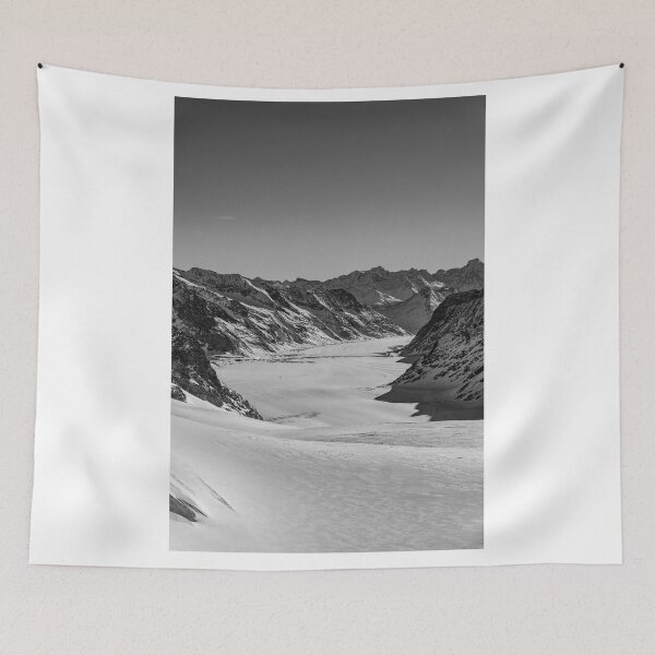 Item preview, Beautiful Aletsch Glacier in a Sunny Winter Day with Snowcapped Mountain with Sunlight in Jungfraujoch designed and sold by Mats Silvan.