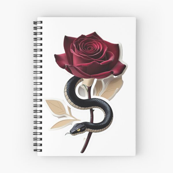 Item preview, Cobra wrapped around a blooming rose designed and sold by PrintGood.
