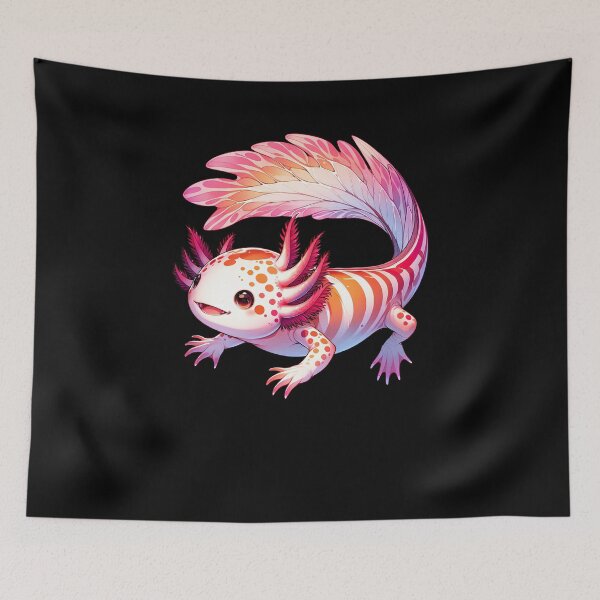 Item preview, Cute Kawaii Axolotl Lesbian LGBT Subtle Pride Month Discreet designed and sold by Kimberley King Art  King Art.