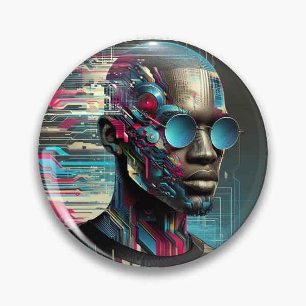 Item preview, "Human x Machine – Glitch Reality Tee" designed and sold by KumarDesignLab.