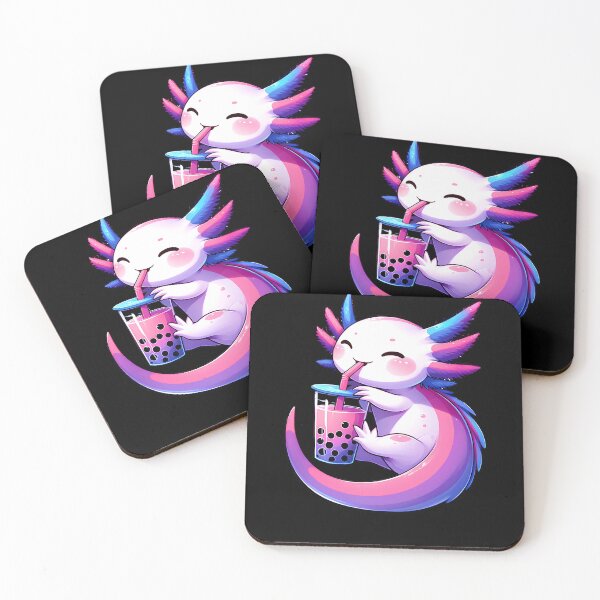 Item preview, Kawaii Axolotl Bisexual Bubble Tea LGBT Subtle Pride Month designed and sold by Kimberley King Art  King Art.