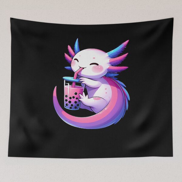 Item preview, Kawaii Axolotl Bisexual Bubble Tea LGBT Subtle Pride Month designed and sold by Kimberley King Art  King Art.