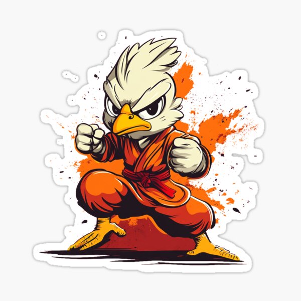 Item preview, Kung Fu Chicken T-Shirt – Martial Art Bird designed and sold by NgocHienShop.