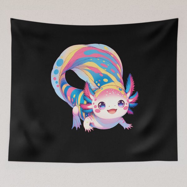 Item preview, Cute Kawaii Axolotl Pansexual LGBT Subtle Pride Month Discreet designed and sold by Kimberley King Art  King Art.