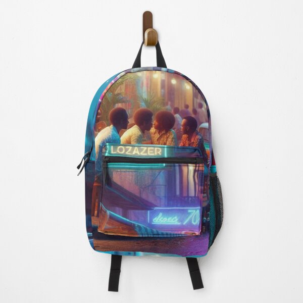 Item preview, Classic 1970s Dar es Salaam – AI Artwork Colorful Roadside Café Scene for City Lovers, Travelers, and Vintage Enthusiasts designed and sold by knalpot-design.