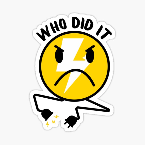 Artikel-Vorschau von Lustiges Emoticon „Wer war das?“, designt und verkauft von PenRosePlanet.