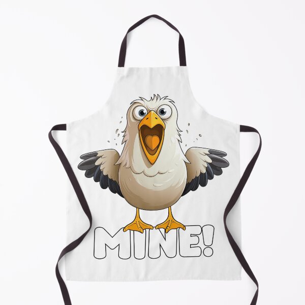 Item preview, Snazzy Seagull Screaming MINE – Funny Cartoon Bird designed and sold by Infinitee8hirts.