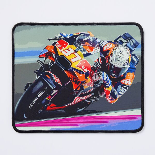 Item preview, Pedro Acosta racing his 2025 MotoGP Motorcycle at Qatar watercolor designed and sold by Rodissimus1984.