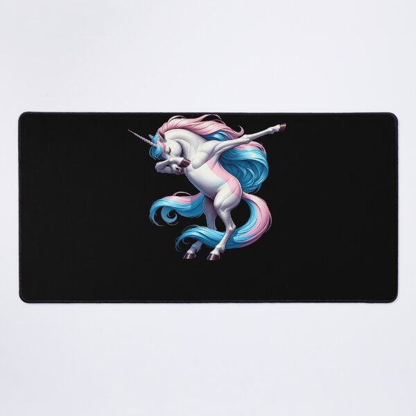 Item preview, Transgender LGBTQ Subtle Pride Month Dabbing Unicorn designed and sold by Kimberley King Art King Art.