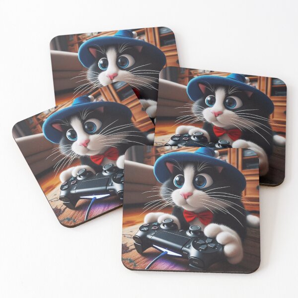 Item preview, Gamer cat designed and sold by Picsgalleryai.