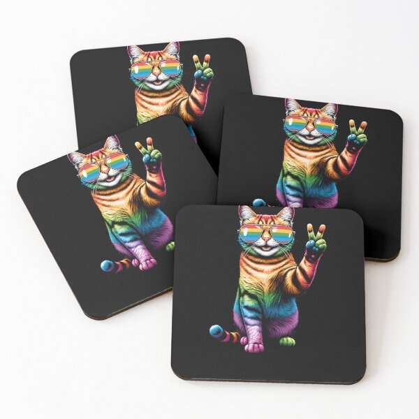 Item preview, Lesbian Gay Pride LGBT Cat Kitten Lover designed and sold by Kimberley King Art  King Art.