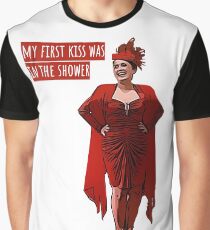 My First Kiss Was in the Shower Graphic T-Shirt