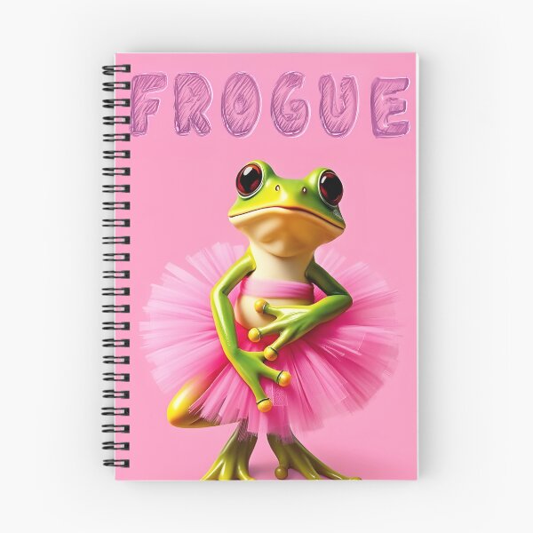 Item preview, Frogue girl in pink thulle dreamy illustration designed and sold by EmeraldeaArt.