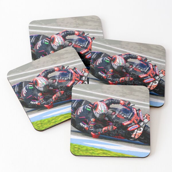 Item preview, Marco Bezzecchi racing his 2025 MotoGP Motorcycle at Jerez de la Frontera abstract designed and sold by Rodissimus1984.