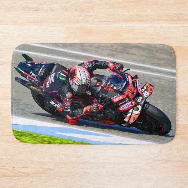 Item preview, Marco Bezzecchi racing his 2025 MotoGP Motorcycle at Jerez de la Frontera abstract designed and sold by Rodissimus1984.