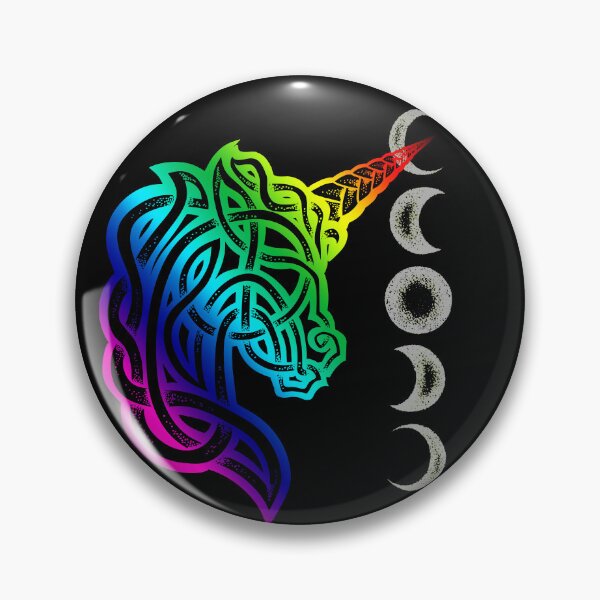 Item preview, Unicorn Celtic Knot Dotwork ("Rainbow" Design) designed and sold by BassInstinct.