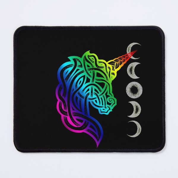 Item preview, Unicorn Celtic Knot Dotwork ("Rainbow" Design) designed and sold by BassInstinct.
