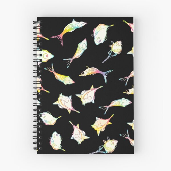 Item preview, Rainbow fish pattern abstract seamless textile designed and sold by SharpDigiDesign.