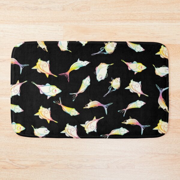 Item preview, Rainbow fish pattern abstract seamless textile designed and sold by SharpDigiDesign.