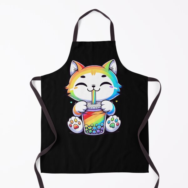 Item preview, Lesbian Gay Pride LGBT Month Kawaii Neko Cat Bubble Tea designed and sold by Kimberley King Art King Art.