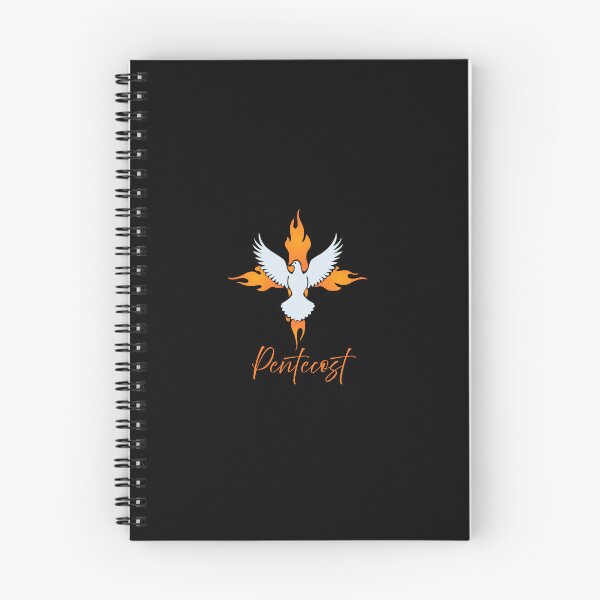 Item preview, Pentecost Sunday Art – Holy Spirit Dove with Flames of Fire Christian Design designed and sold by CrossCrafted.