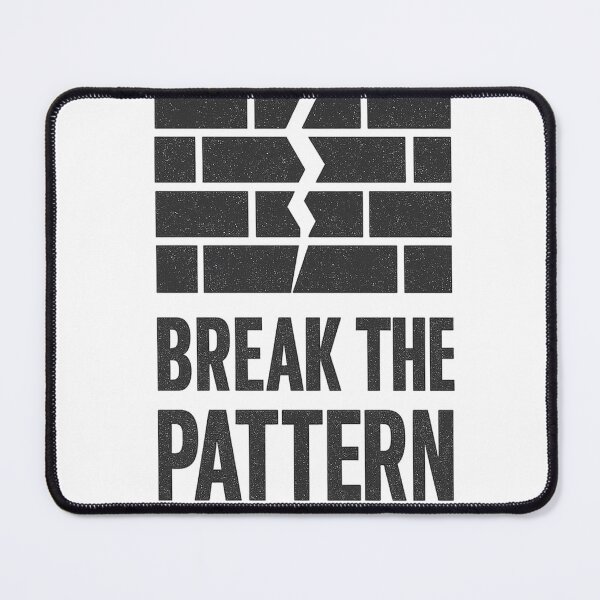 Item preview, BREAK THE PATTERN – Brick Wall of Defiance designed and sold by PastimeMastery.