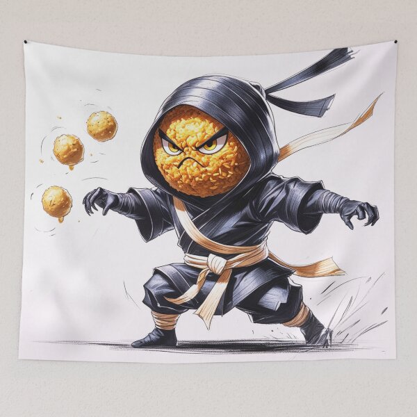 Item preview, Falafel Ninja – The Silent Snack Warrior designed and sold by Blueangelgal.