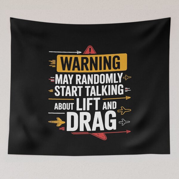 Item preview, Aerospace Engineer Lift and Drag Funny Warning designed and sold by tmerchtrends.