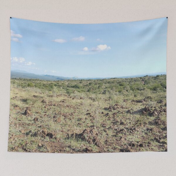 Item preview, A flat rocky wilderness landscape in Kajiado in Kenya. designed and sold by Jamesk82.