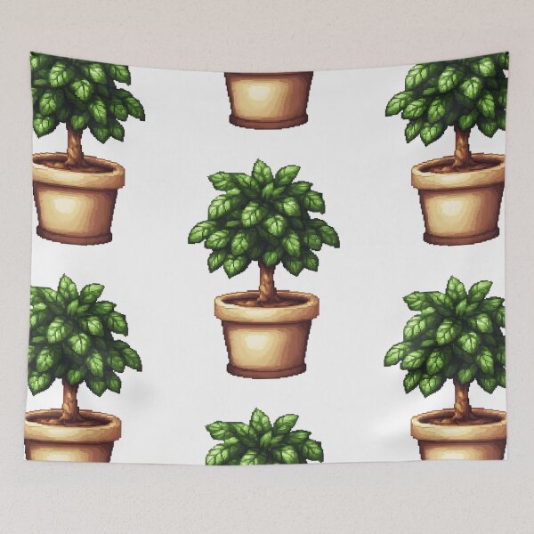 Item preview, Pixel Art Potted Plant designed and sold by bapupa.
