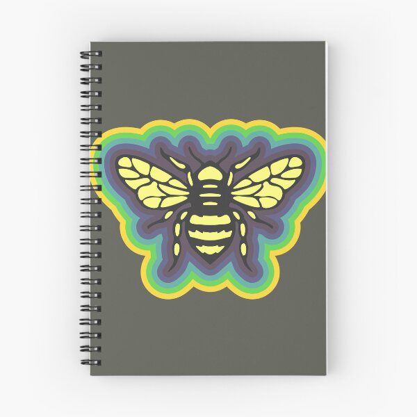 Item preview, Honeybee with colorful border designed and sold by BRU Design.