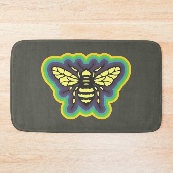 Item preview, Honeybee with colorful border designed and sold by BRU Design.