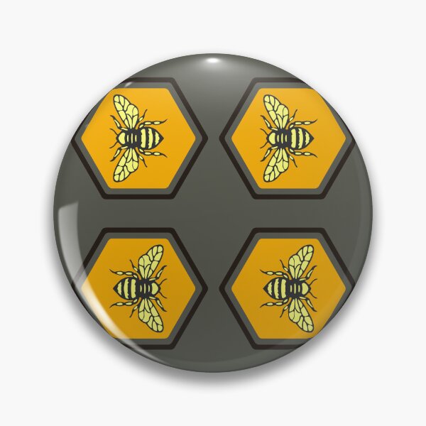 Item preview, Honeycomb Bee Pattern designed and sold by BRU Design.