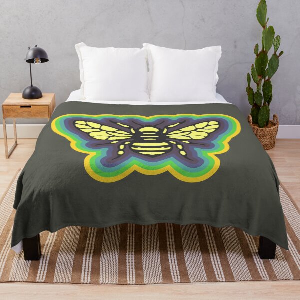 Item preview, Honeybee with colorful border designed and sold by BRU Design.