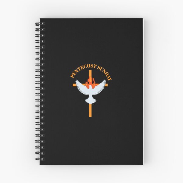 Item preview, Pentecost Sunday Art – Holy Spirit Dove with Flames of Fire Christian Design designed and sold by CrossCrafted.