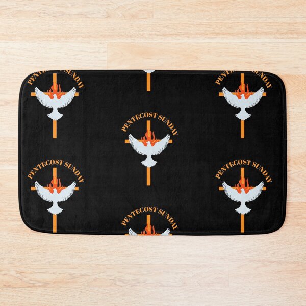 Item preview, Pentecost Sunday Art – Holy Spirit Dove with Flames of Fire Christian Design designed and sold by CrossCrafted.