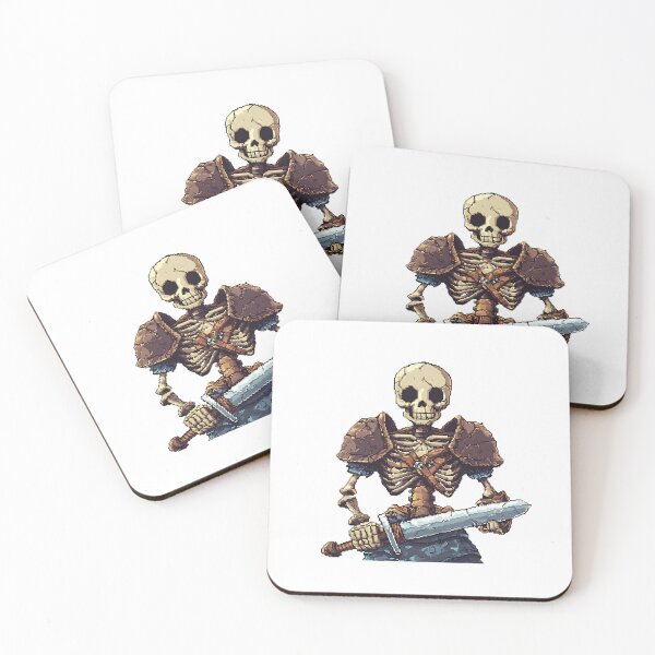 Item preview, Pixel Art: Pixelated Skeleton designed and sold by bapupa.
