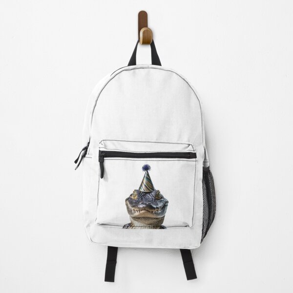 Item preview, Funny Crocodile Wearing Birthday Party Hat designed and sold by LazyOwlStore.