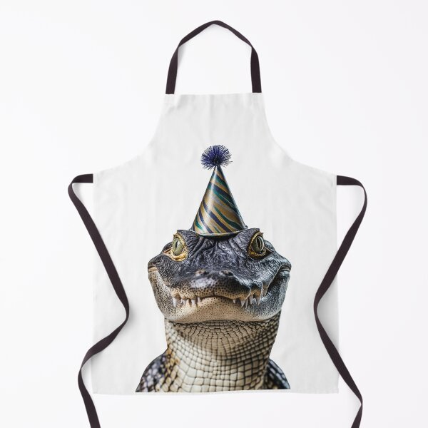 Item preview, Funny Crocodile Wearing Birthday Party Hat designed and sold by LazyOwlStore.